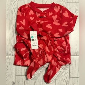 Carter's Red and Pink Heart Kids Pajamas